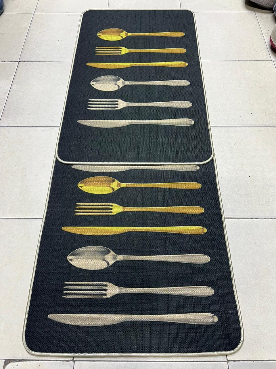 Navy Blue Kitchen Mat